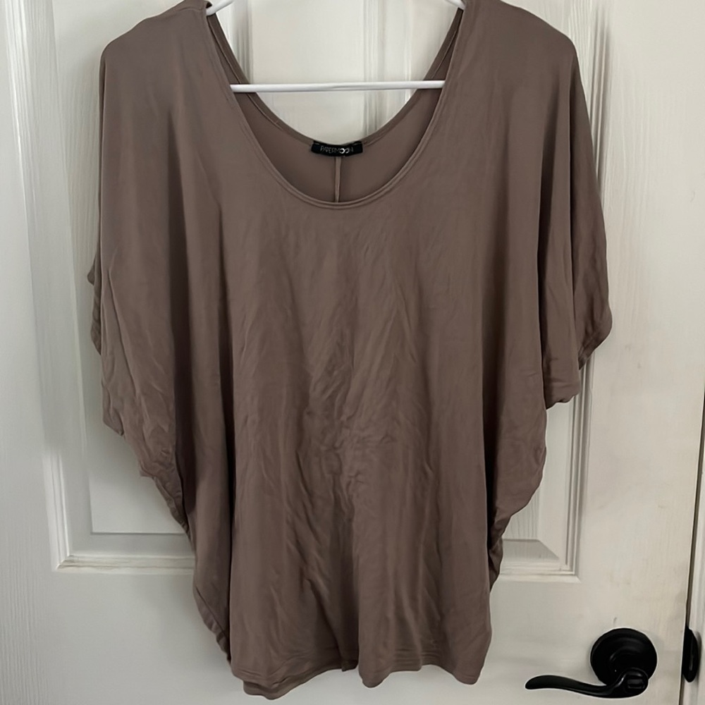 Brown dress top